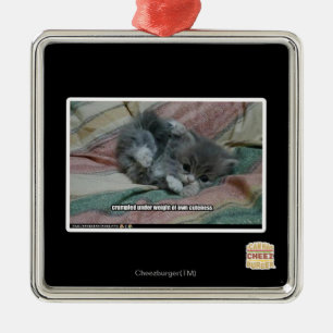 Weight of own cuteness metal tree decoration