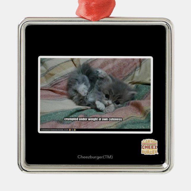 Weight of own cuteness metal tree decoration (Front)