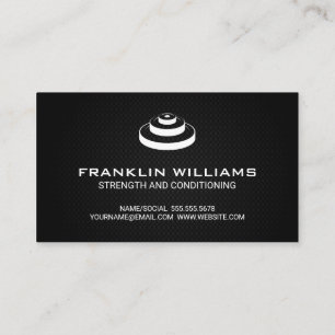 Weight Plates Personal Trainer Business Card