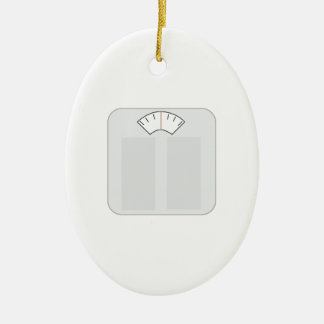 Weight Scale Ceramic Ornament