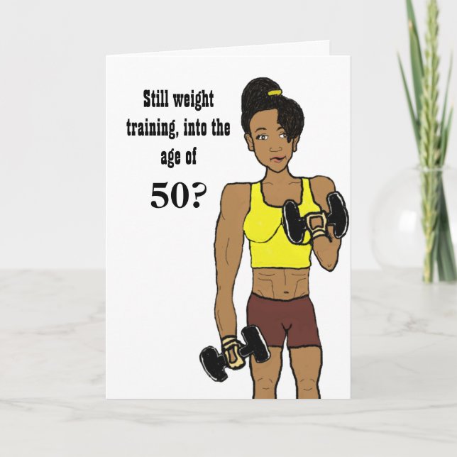 Weight training after 50 card (Front)