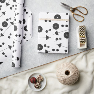 Weight Training Fitness Dumbbell Bodybuilding Wrapping Paper