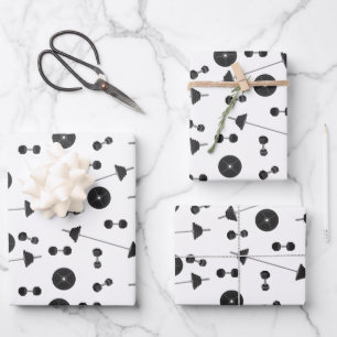 Weight Training Fitness Dumbbell Bodybuilding Wrapping Paper Sheet