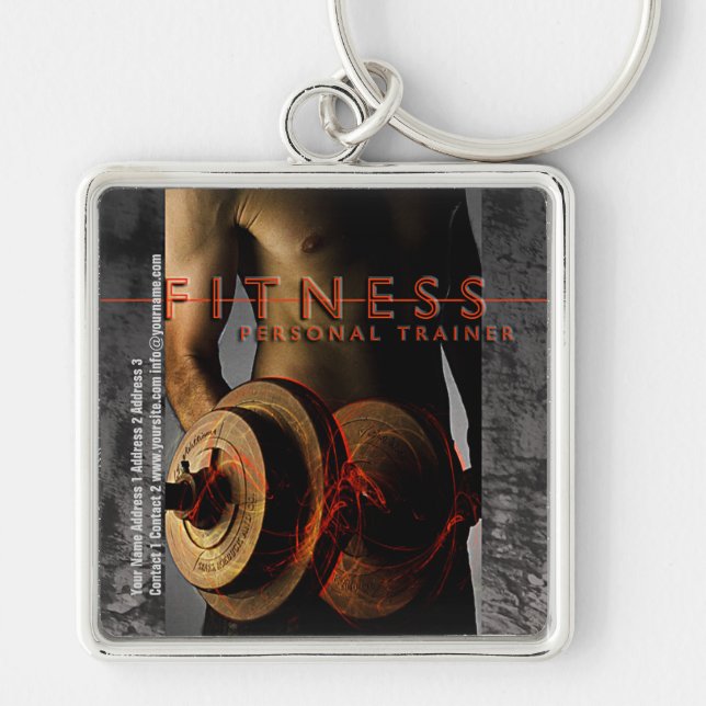 Weight Training - Keychain (Front)