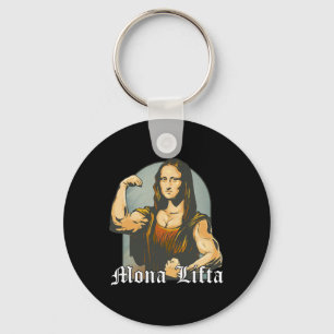 Weight Training Parody Fitness Bodybuilding Art Mo Key Ring