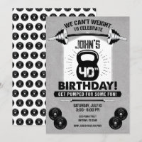 Weight Workout Fitness Crossfit 40th Birthday