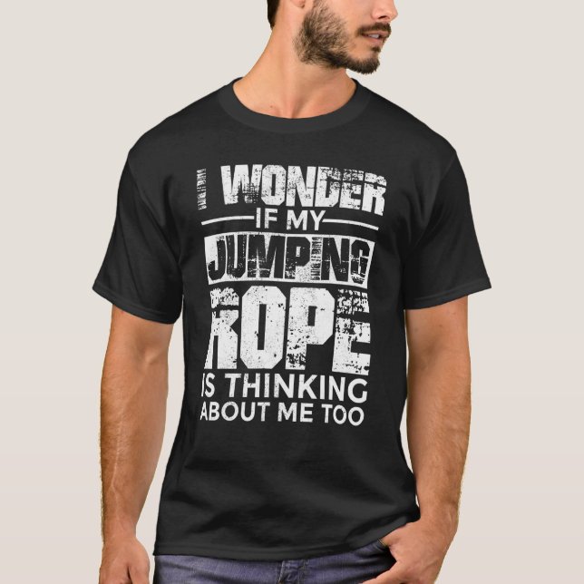 Weighted Jump Rope Double Dutch Workout Boxing 3 T-Shirt (Front)