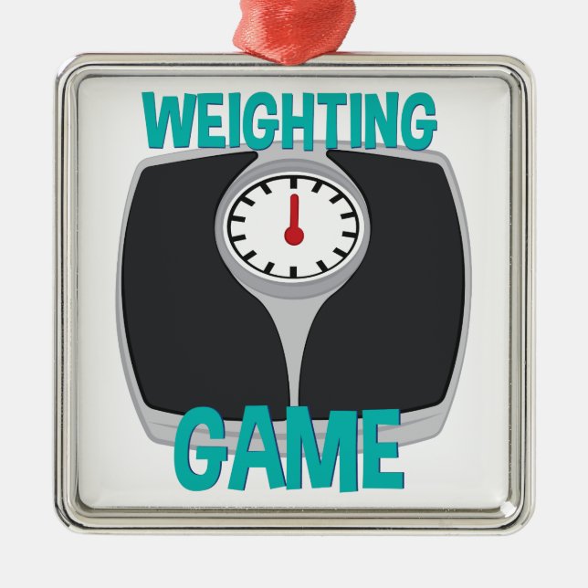Weighting Game Metal Ornament (Front)
