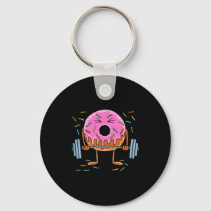Weightlifing - Funny Fitness Workout Gym Donut Lov Key Ring