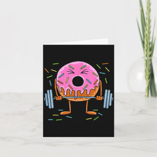 Weightlifing - Funny Fitness Workout Gym Doughnut Card