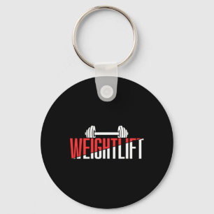 Weightlift Gym Lifting Weightlifting Workout Key Ring