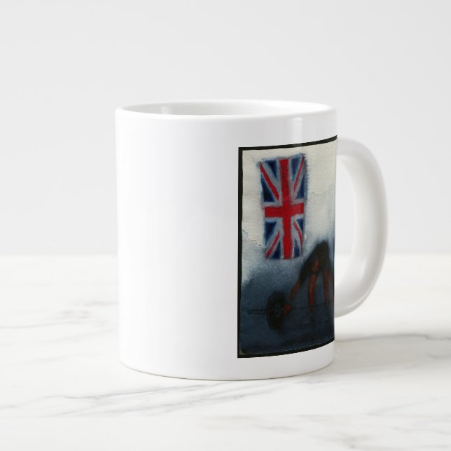 Weightlifter 2010 large coffee mug (Front Right)