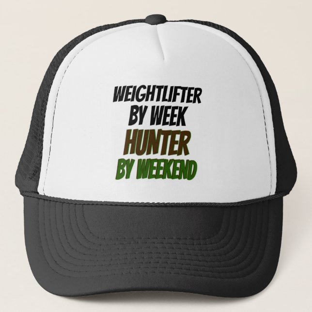 Weightlifter Hunter Trucker Hat (Front)