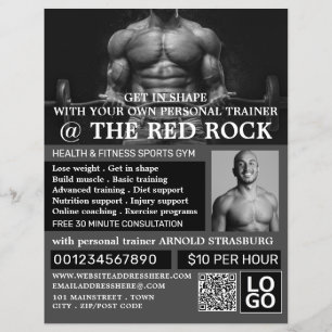 Weightlifter, Personal trainer, Gym Advertising  Flyer