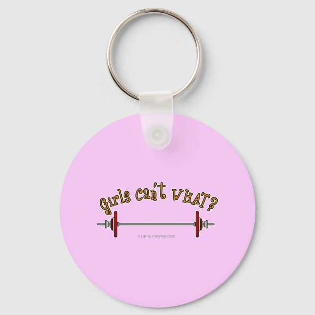 Weightlifting - Barbell Key Ring (Front)