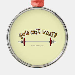 Weightlifting - Barbell Metal Ornament