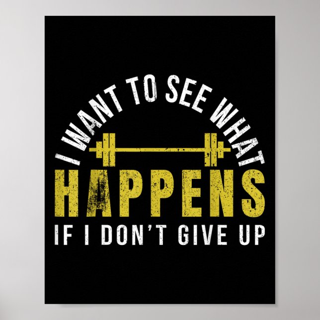 Weightlifting Bodybuilder Muscle Barbell Exercise  Poster (Front)