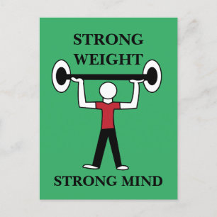 Weightlifting Bodybuilding Fitness Athlete Postcard