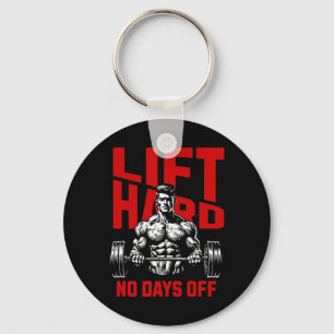 Weightlifting Bodybuilding Gym Motivation Saying 2 Key Ring