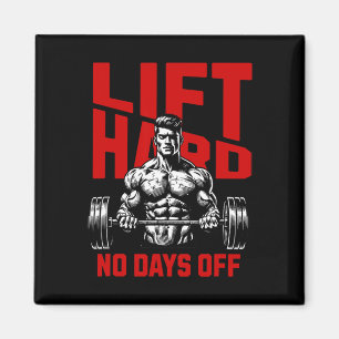 Weightlifting Bodybuilding Gym Motivation Saying 2 Magnet