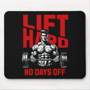 Weightlifting Bodybuilding Gym Motivation Saying 2 Mouse Pad