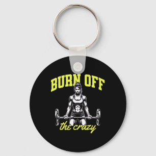Weightlifting Bodybuilding Muscles Trainer Saying Key Ring