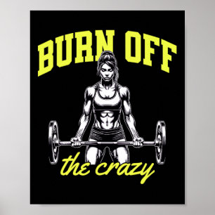 Weightlifting Bodybuilding Muscles Trainer Saying Poster