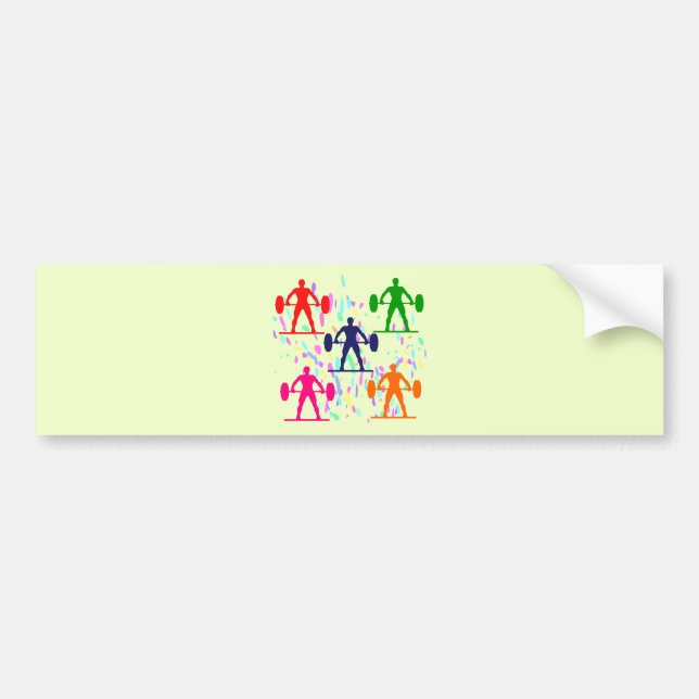 WEIGHTLIFTING BUMPER STICKER (Front)
