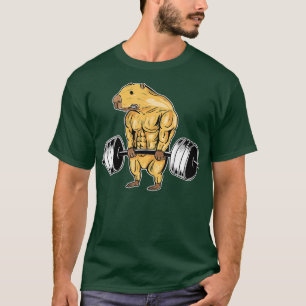 Weightlifting Capybara Bodybuilding Fitness Gym Wo T-Shirt