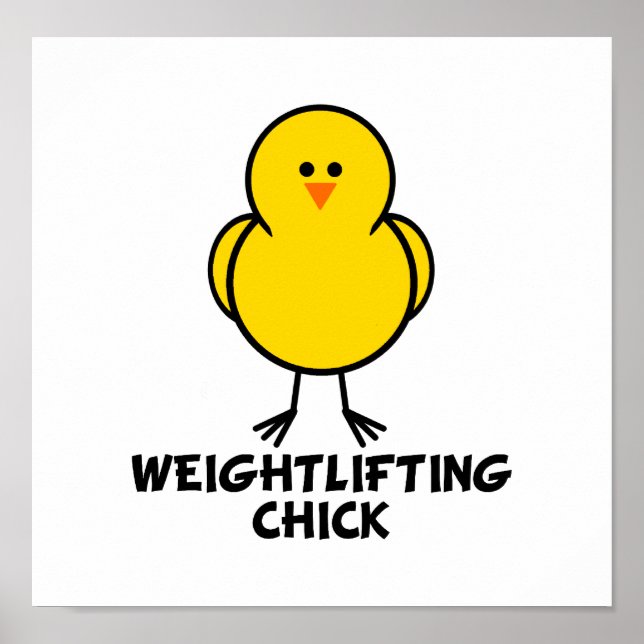 Weightlifting Chick Poster (Front)