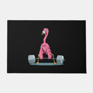 Weightlifting Flamingo Deadlifting Flamingo Doormat