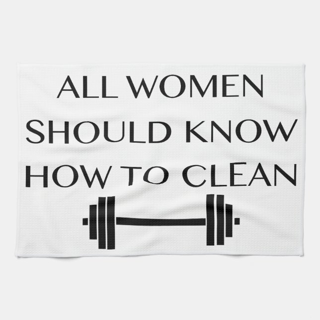 Weightlifting For Women Tea Towel (Horizontal)