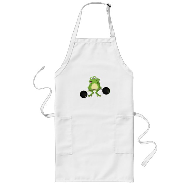Weightlifting Frog Long Apron (Front)