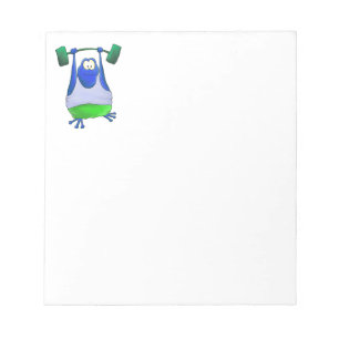 Weightlifting Frog Notepad