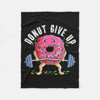 Weightlifting Funny Fitness Gym Workout Deadlift D Fleece Blanket