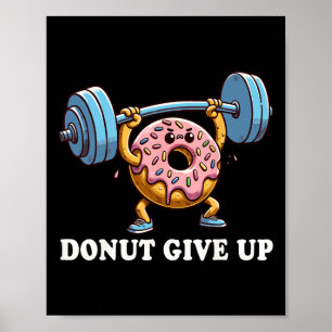 Weightlifting - Funny Fitness Workout Gym Donut Lo Poster