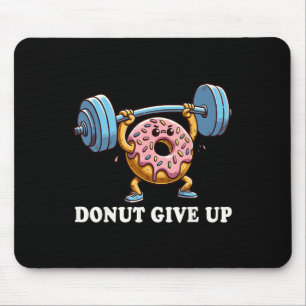 Weightlifting - Funny Fitness Workout Gym Doughnut Mouse Pad
