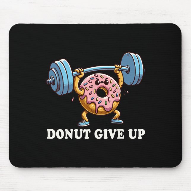 Weightlifting - Funny Fitness Workout Gym Doughnut Mouse Pad (Front)