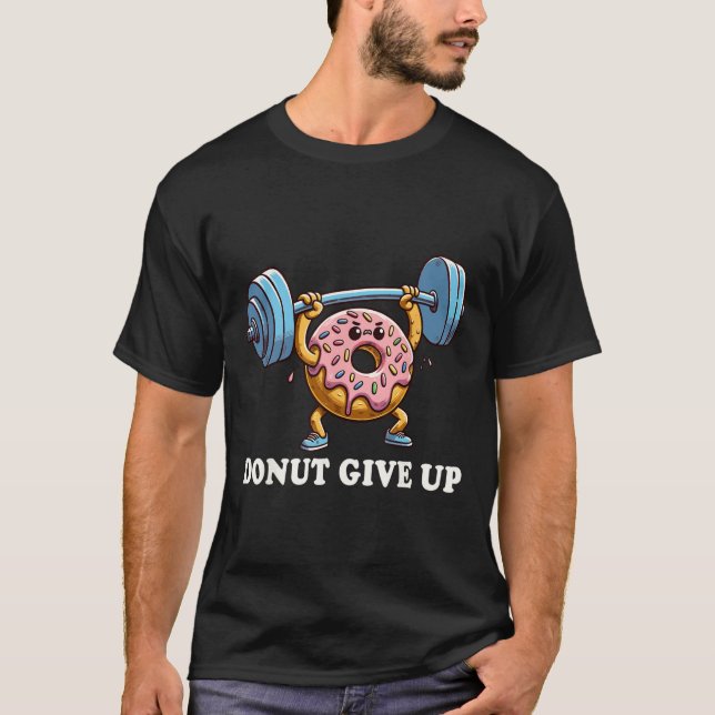 Weightlifting - Funny Fitness Workout Gym Doughnut T-Shirt (Front)