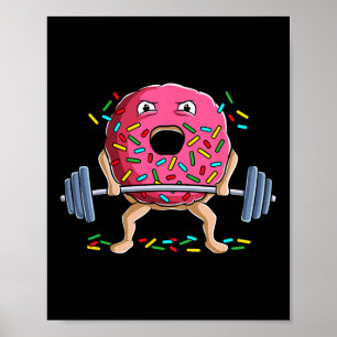 Weightlifting Funny Gym Bodybuilding Deadlift Work Poster