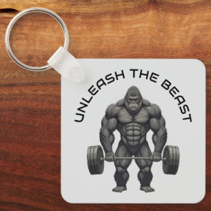 Weightlifting Gorilla Key Ring