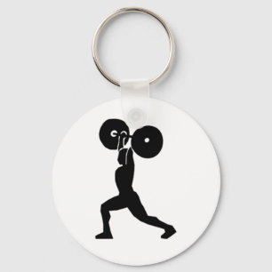 Weightlifting Gym Key Ring