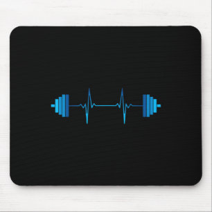 Weightlifting Heartbeat - Bodybuilding  Mouse Pad