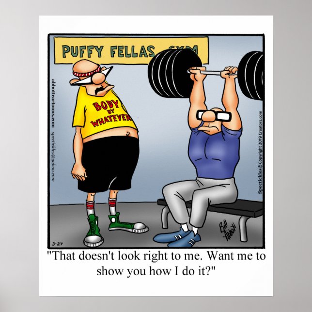Weightlifting Humour Poster (Front)