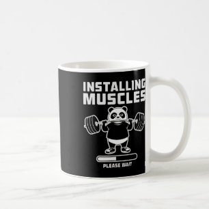 Weightlifting Installing Muscle Workout Pun Gym We Coffee Mug