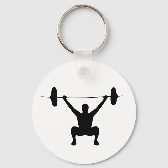 Weightlifting Key Ring (Front)