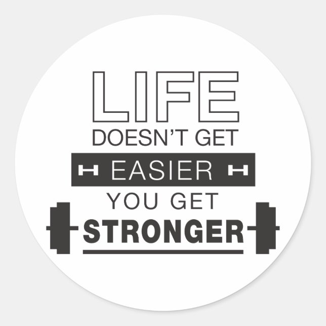Weightlifting Life Classic Round Sticker (Front)