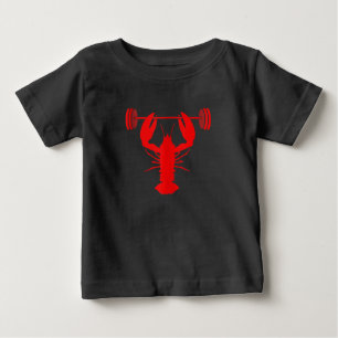 Weightlifting Lobster Bodybuilder At Gym Baby T-Shirt