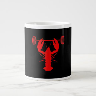 Weightlifting Lobster Bodybuilder At Gym Large Coffee Mug