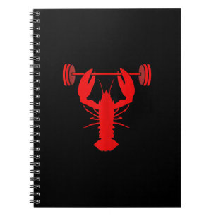 Weightlifting Lobster Bodybuilder At Gym Notebook